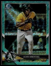 2018 Bowman #BCP118 Armenteros Chrome Prospects Aqua Shimmer Refractor #/125