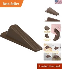 Sturdy Brown Door Stopper - Non-Slip Design for Superior Grip on Any Surface