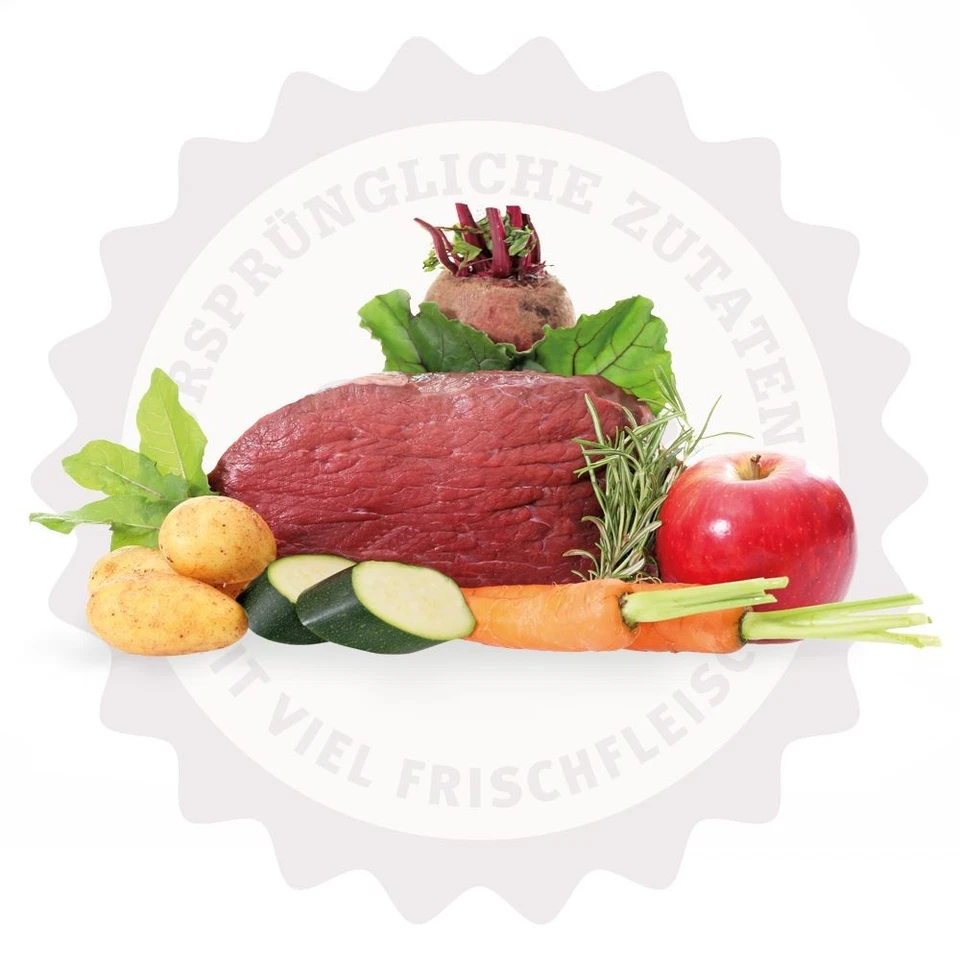 Lakefields Premium Trockenfleisch 1kg Weiderind Zucchini,Apfel für Welpen - Bild 2 von 2