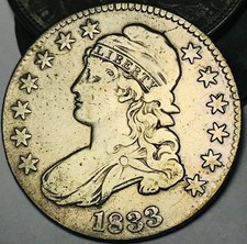 1833 Capped Bust Half Dollar Prices | Ungraded, NGC, PCGS Values
