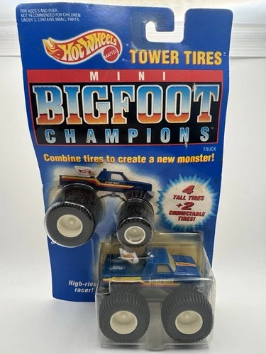Hot Wheels Vintage 1991 Tower Tires Mini Bigfoot Champions - 1:64 Diecast Truck