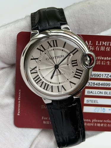 Cartier Ballon Bleu 3284 W69017Z4 Unisex 36mm Steel Automatic ...