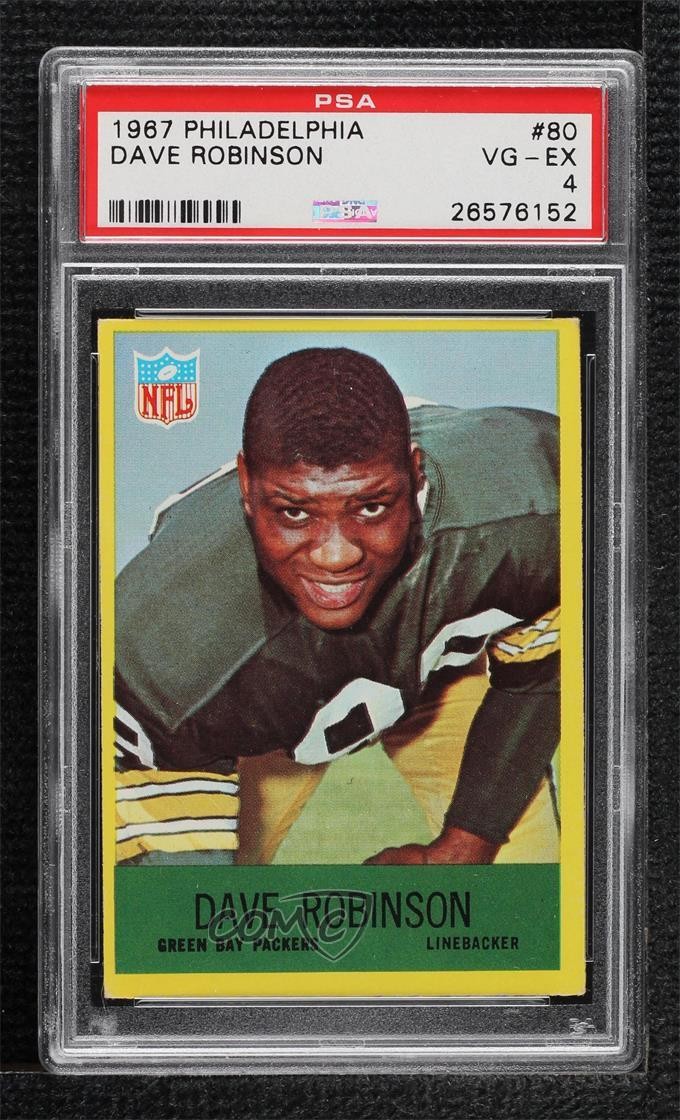1967 Philadelphia Dave Robinson #80 PSA 4 Rookie RC HOF 02kp