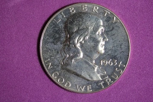 Estate Find 1963 - PROOF Franklin Half Dollar!! #N07867