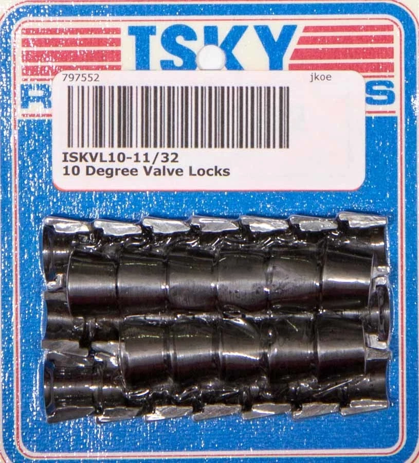 Isky Cams VL101132, Juego de 16 Cerraduras de Válvula Cromoly Negro 10 Grados Rendimiento Foto 3 de 4