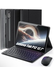 Keyboard Case for Lenovo Tab P12 12.7 Inch 2023/2024 - Mouse and Detachable K...