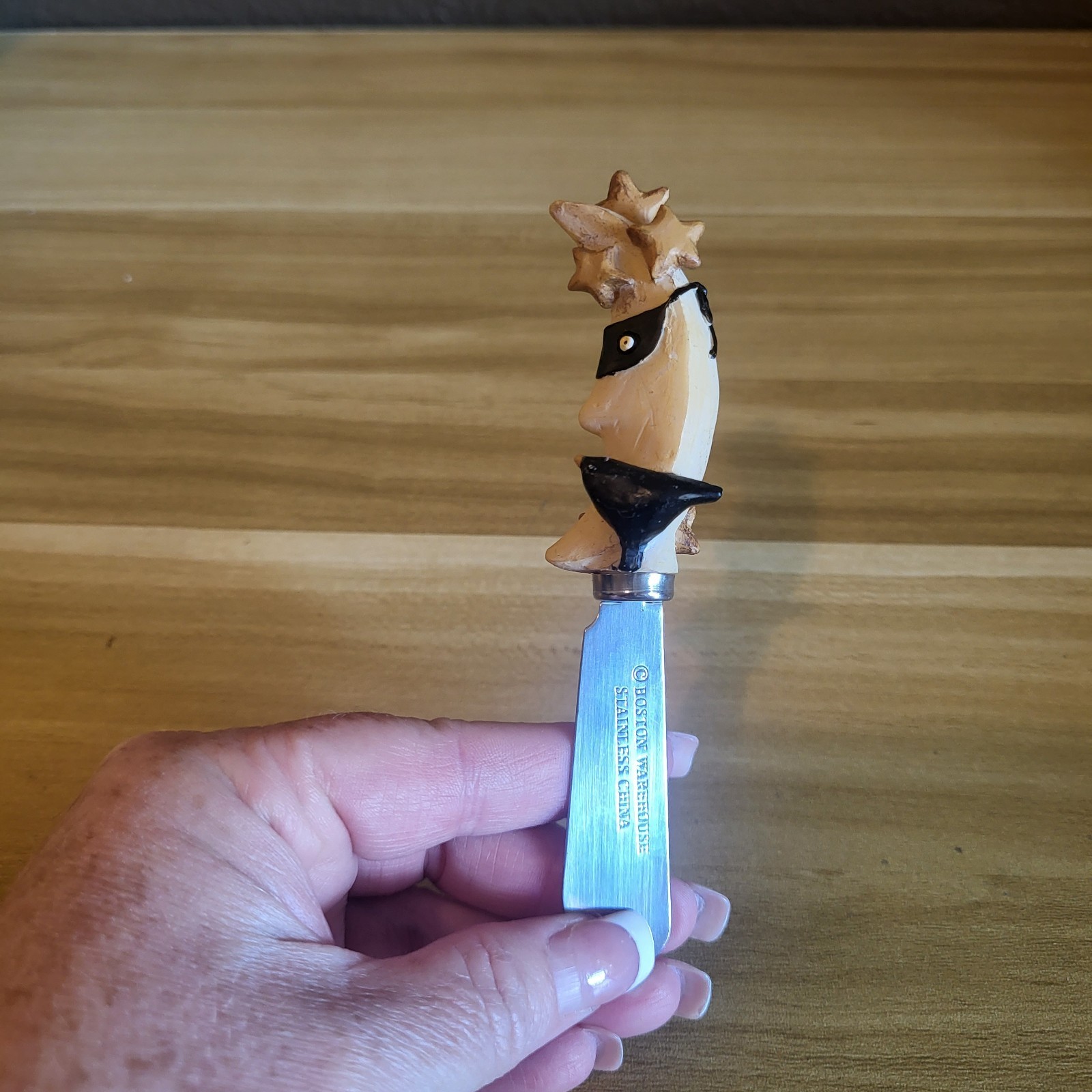 Set Of 6 Boston Warehouse Halloween Cheese Spreader Knives Vintage 