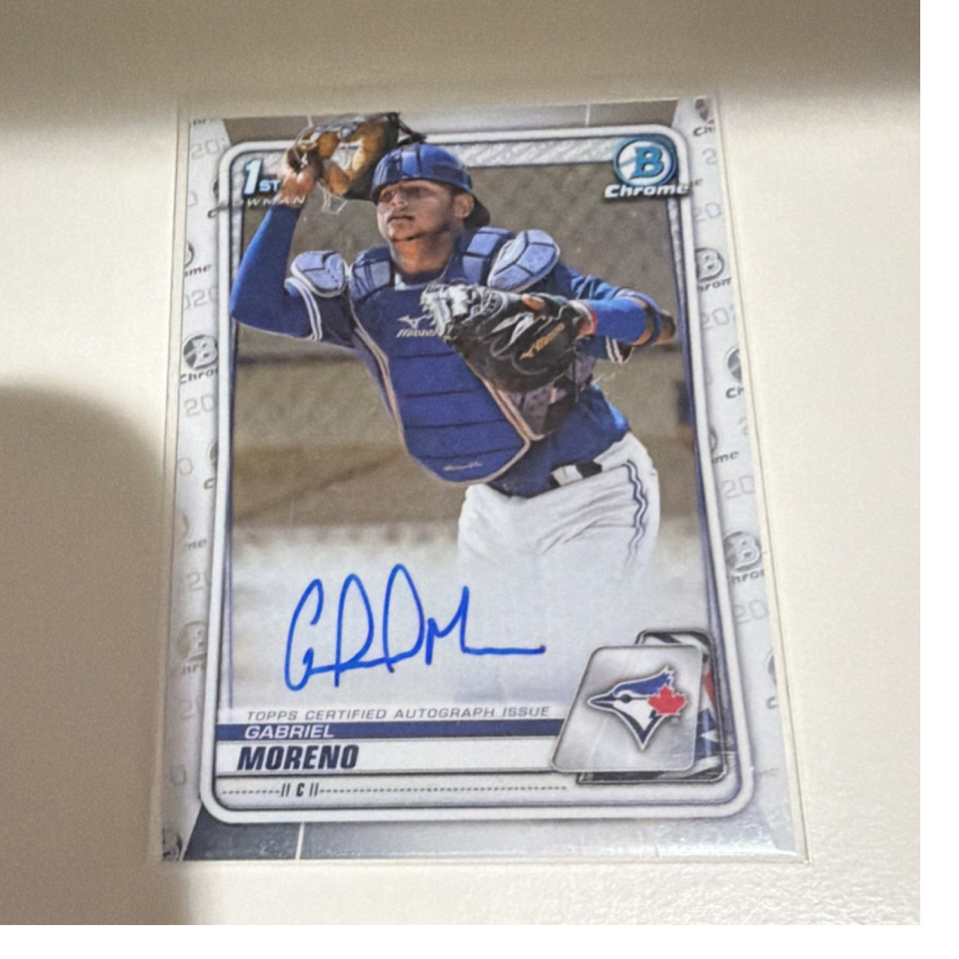 Topps 2020 Bowman Chrome 1st Gabriel Moreno Blue Jays #CPA-GM Autograph AU