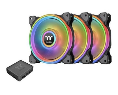 Thermaltake Riing Quad 120mm16.8 Million RGB Color(Alexa Razer Chroma)Software S