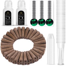182 Pcs Hydroponics Grow Kit | Sponges, Domes, Baskets & Plant Food 0.24 per gallon
