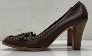 Bally Brown Leather Heels Women's Sz 6.5