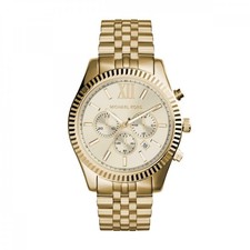 Michael Kors Lexington Uhr für Herren, 45mm Quarz-Chronographenwerk mit