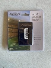 JENSEN AM/FM Pocket Radio - Black MR-80: Portable Multicolor Sound System