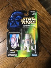 1996 Kenner Star Wars The Power of the Force R5-D4 Green Card New