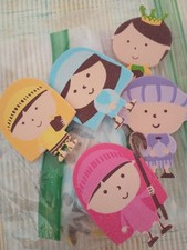 Christmas Embellishment Stickers Scrap/Craft Holy Nativity 2 Sets/11 Pieces.