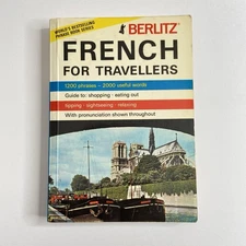 French for Travellers Berlitz Phrase Book French for English Speaking Travellers