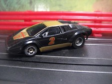 TYCO Ho Slot Car  2 Lamborghini On A Rolling Chassis