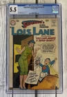 CGC Universal Grade 5.5 Superman’s Girlfriend Lois Lane #3 8/58 DC Comic Book.