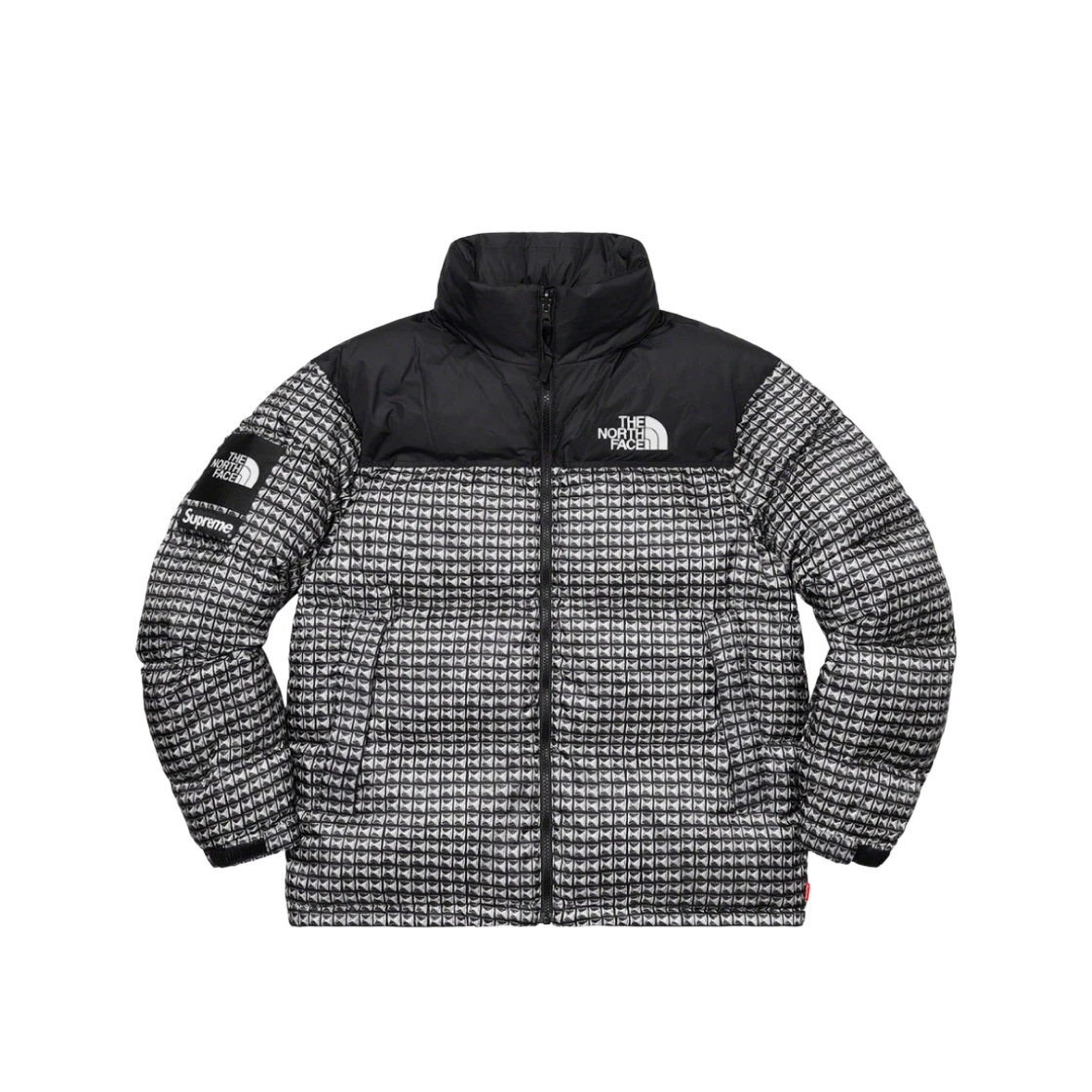 Veste Nuptse cloutée Supreme x The North Face noire   21SS