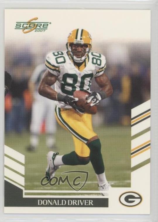 Donald Driver #55 2007 Score Football
