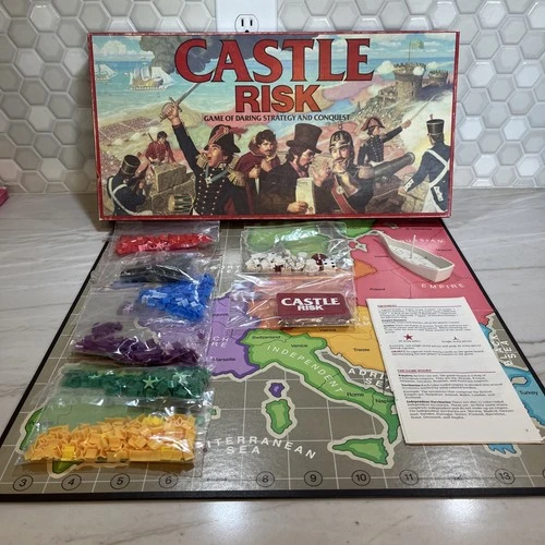 Vintage Castle Risk 1986 Game Parker Brothers 100% Complete Strategy Conquest