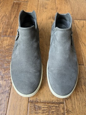 Women s Ecco Low Cut Gray Booties- Soft Nubuk Leather, Size 40/9.5