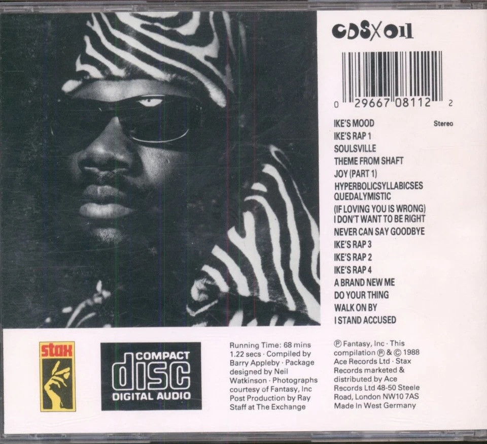 Isaac Hayes Isaac's Moods - the Best of Isaac Hayes CD Germany Stax 1988 CD - Bild 2 von 3