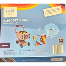 New Aldi Play Cart and Bag Building Blocks Toy 360 Pieces Ages 6 
