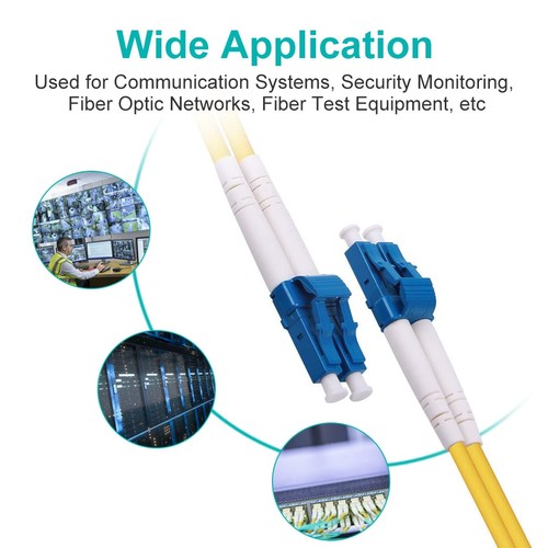 30M OS2 LC to LC Fiber Patch Cable, Single Mode SFP Jumper, Duplex LC-LC 9/12... - Picture 7 of 7