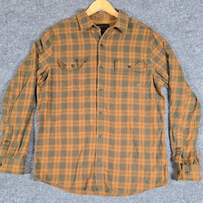 Brothers Sons Plaid Flannel Long Sleeve Button Up Shirt Men's Size L