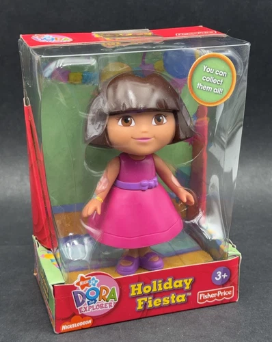 Dora La Exploradora Fiesta de Vacaciones Figura Muñeca Fisher Price 5” - DE COLECCIÓN 2006 NUEVO - Imagen 1 de 4