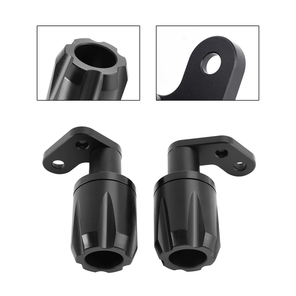 🏍️Crash Bobbin Protector Slider Aluminum Black For Kawasaki Zx-6R Zx 6R 24-2025 — 第 4/4 张图片