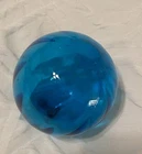 Blown Art Glass Light Blue Float Ball Orb Blenko Vintage