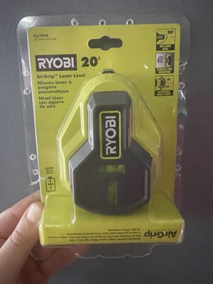 #ad Ryobi AirGrip ELL1004 20 ft Laser Level Damage Free Mounting Battery $35.00