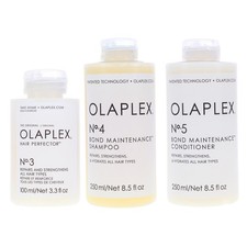 Olaplex No. 3 Hair Perfector 3.3 oz, No.4 Bond Maintenance Shampoo 8.5 oz & No.