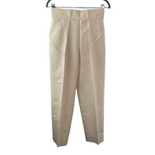 Ralph Lauren Purple Label Beige Dress Pant Silk Straight Leg Formal Business 4