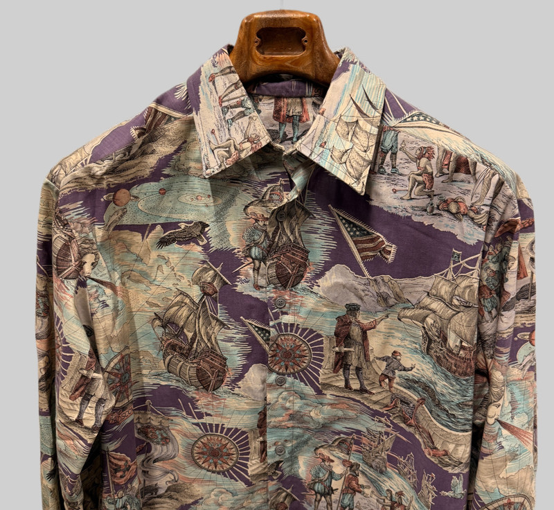 Cotton Fabric “Discovery 1492” Commemorative Design Jinny Beyer for RJR Shirt