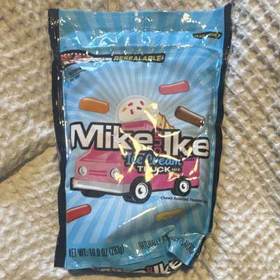 Mike and Ike Ice Cream Truck Mix Chewy Gummy Candy Bag 10 oz Gluten Free