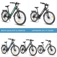 Samebike 26" Bicicletta Elettrica 36V 15Ah Donna/Uomo EBike SHIMANO MTB 90km