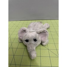 Dakin Lou Rankin Mini Friends Hoover the Elephant Bean Bag Plush 8" Laying Down