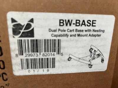 Premier Mounts Dual Pole Cart Base with Nesting Capability and PSD-HDCA Mount Ad