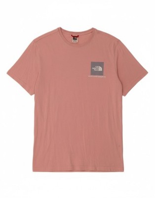 THE NORTH FACE Herren T-Shirt Oberteil Medium Rosa Baumwolle BP22