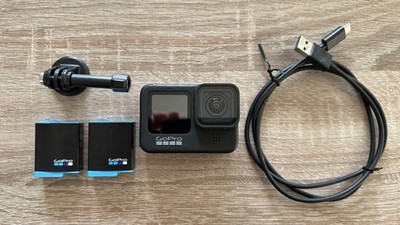 GoPro HERO9 Black | voll funktionsfähig | 2 Original Akkus | Zubehörpaket