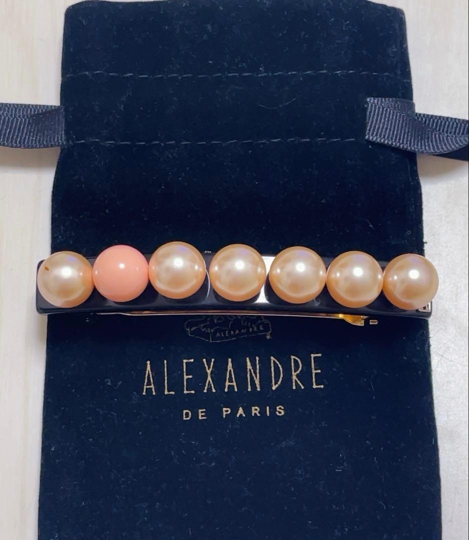 Alexandre de Paris ピンクパール バレッタ ALEXANDRE DE PARIS Pink Pearl Barrette | eBay