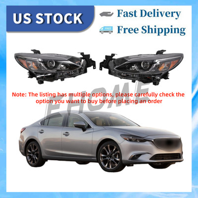 For 2016-2017 Mazda 6 LED Headlight Headlamp w/AFS Left OR Right OR Pair Side