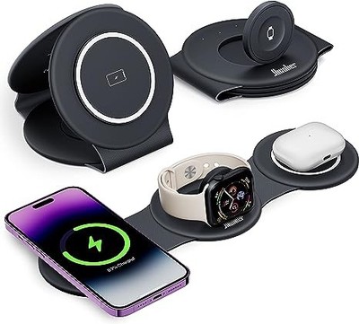 HICOBER 3 in 1 Charging Station for Apple Multiple Devices 18W W313 - BLACK