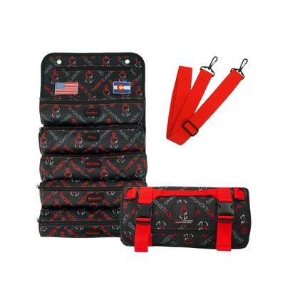 Universal Heavy Duty Tool Bag Roll, Organizer for Tools with 7 Labeled & Deta...
