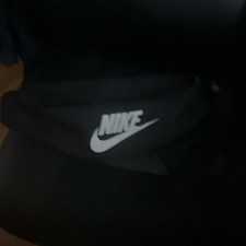 Nike Black Heritage Belt Bag Fanny Pack Zip C...