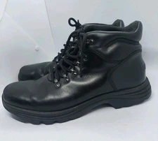 Rockport XCS Boots Waterproof Hydro Shield Black Leather Men's Size 10.5 Lace-Up