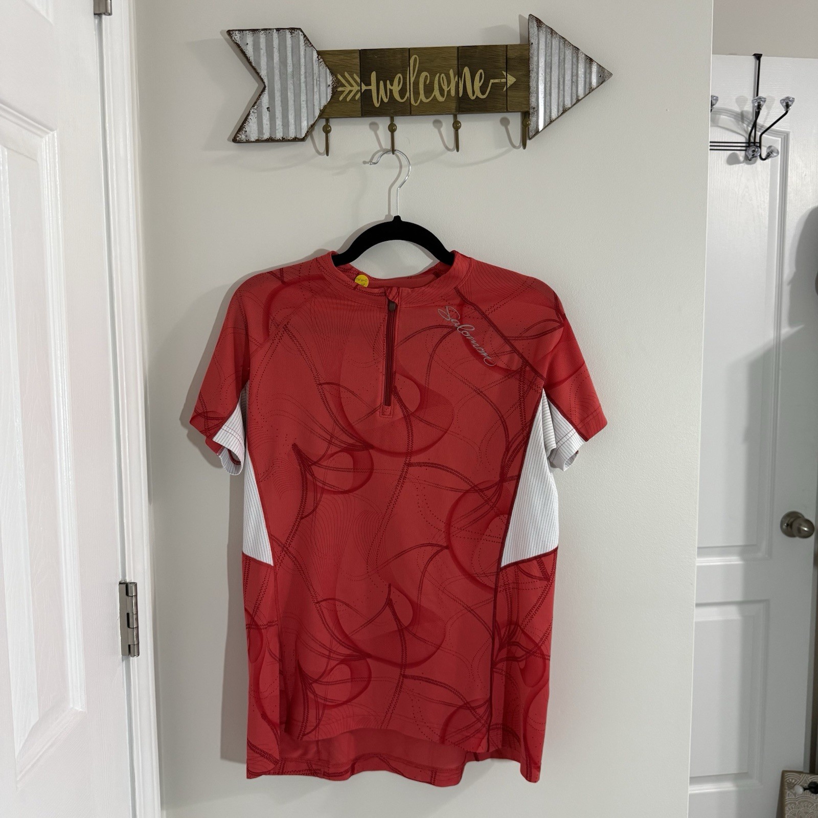 Salomon 1 4 Zip Maglia Ciclismo Donna XL Trail Runner II Tech Tee Riflettente